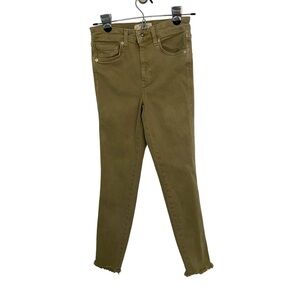 We the Free People Taupe Gray Jeans Frayed Sz 25